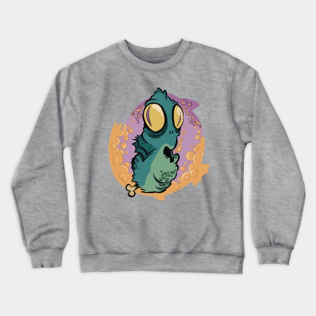 Roly Poly Fish Head Crewneck Sweatshirt by westinchurch